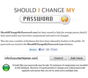 Should I Change My Password